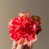 Cloth Peony Flower Hair Claw Hairpin Large Shark Clip Creative Artificial Flower Claw Clip  Girl
