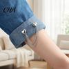 No Sew Hem Clips Magnetic Trouser Leg with Chain, Reusable Adjustable Alloy Fasteners, Invisible Garment Fixers Damage Buckle for T-shirt And