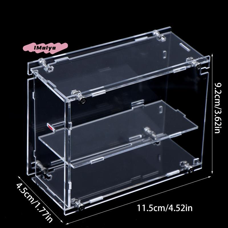 M-1/64 Model Cars Acrylic Dustproof Display Case for Mini Size MiniGT Tomica Hotwheels Assembled Empty Box Cabinet Toy Vehicles