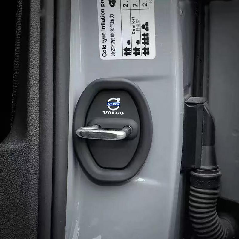Car Sticker Silicone Car Door Lock Cover Shock Absorber Accessories For Volvo EX30 XC60 XC40 V60 V40 XC90 XC70 V50 S60 V70 S90 JM9
