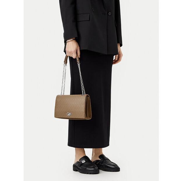 Bag Calvin Klein Calvin Klein Ck Medium Conv Shoulder Bag_Mono K60K613138 Brown