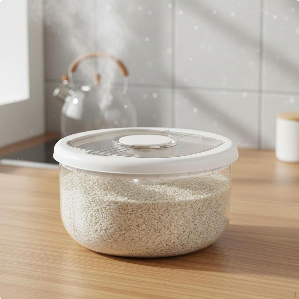 Rice Storage Container HumidityResistant Sealed Grain Bin Versatile Airtight Food