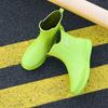 Regenschuhe Herren Thermofleece Kurze Regenstiefel Küche Rutschfeste Schuhe Low-Top Outdoor Autowäsche Wasserdichte Schuhe