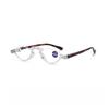 Stylish Half-Frame Blue Light Blocking Presbyopia Glasses Retro Men'S & Women'S Versatile Small-Frame Comfort Reading Glasses