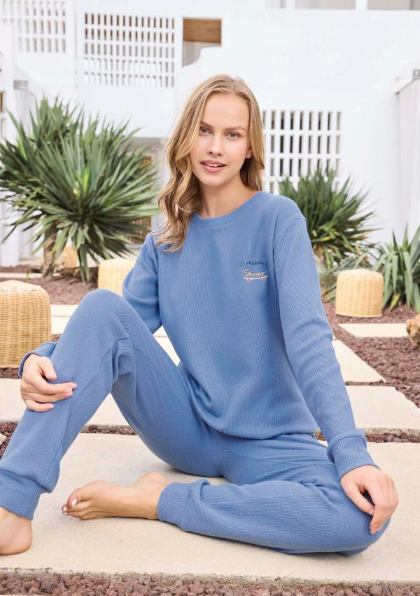 Women's Pajamas Aydogan XL Long Pants and Sleeve Subtle Elegant Comfortable