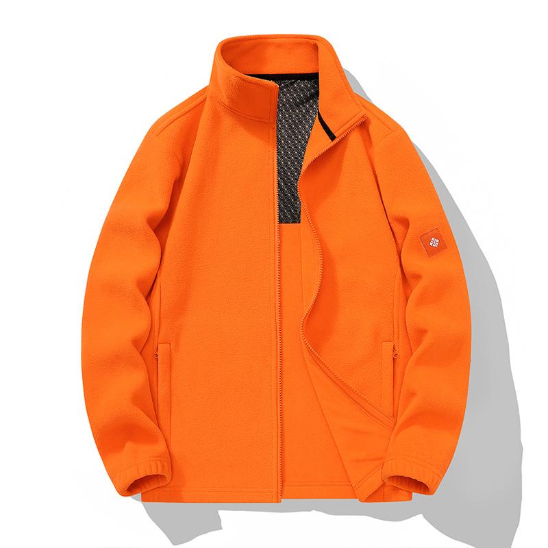 Autumn and Winter Fleece Jacket for Couples, Warm Stand Up Collar Cardigan, Couple Style Fleece Jacket, Graphene Fleece Jacket