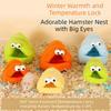Soft Big Eyed Hamster Nest Cold-proof Hamster Bed House Cute Small Pet Sleeping Bed  Cold Weather