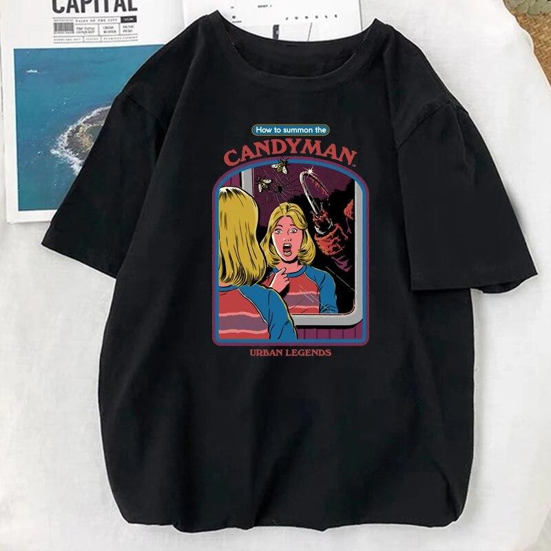 Sell Your Soul! T-shirt Vintage 90s Classic Satan Demon Funny Supernatural Graphic Tops Women Unisex Popular Cartoon Streetwear Tee