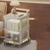 Multi-Layer Trolley Rack Storage Detachable Mobile Bedroom Study Living Room Kitchen Sundries Storage Shelf Transparent Trolley