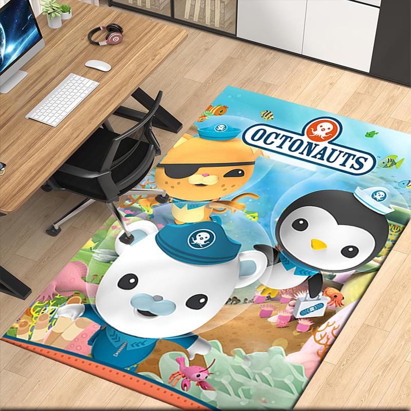 Octonauts Printed Carpetrugfor Office Chair Living Room Bedroom Kitchen Room Decor Gifts