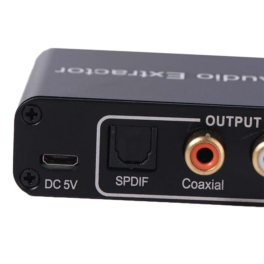 DAC SPDIF Coaxial RCA ARC Audio Adapter Digital To Analog Audio Converter  For TV Monitor