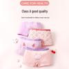 Girls' Antibacterial Cotton Boxer Briefs 4-Pack