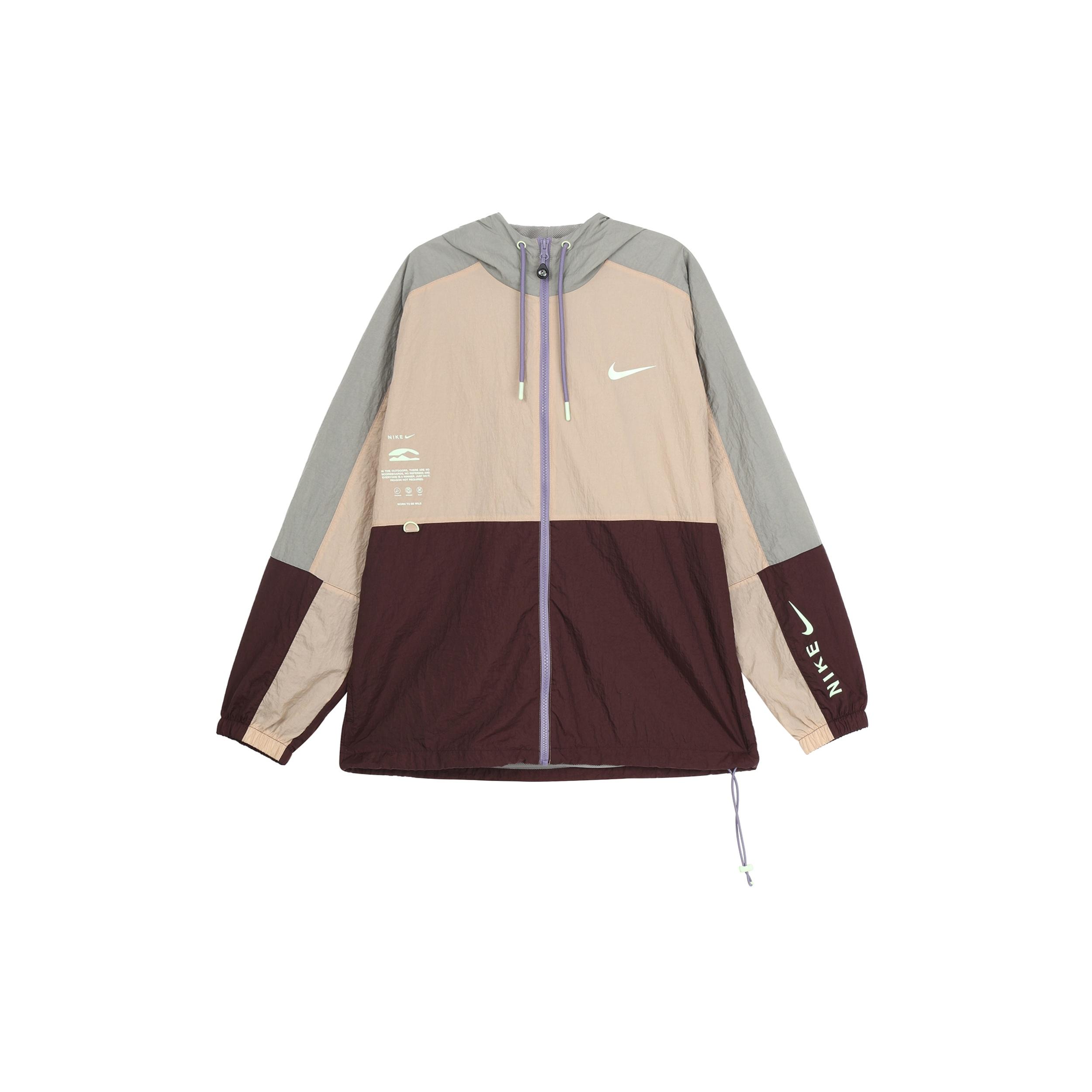 Nike Sportswear Woven Hooded Jacket Asia Sizing  Hemp  Men s HF6170-200 L