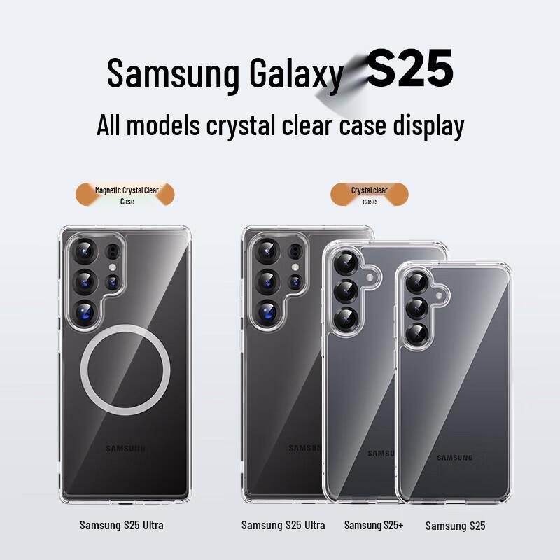 PERFECTSIGHT Clear Shockproof Phone Case for Samsung Galaxy S25 Ultra