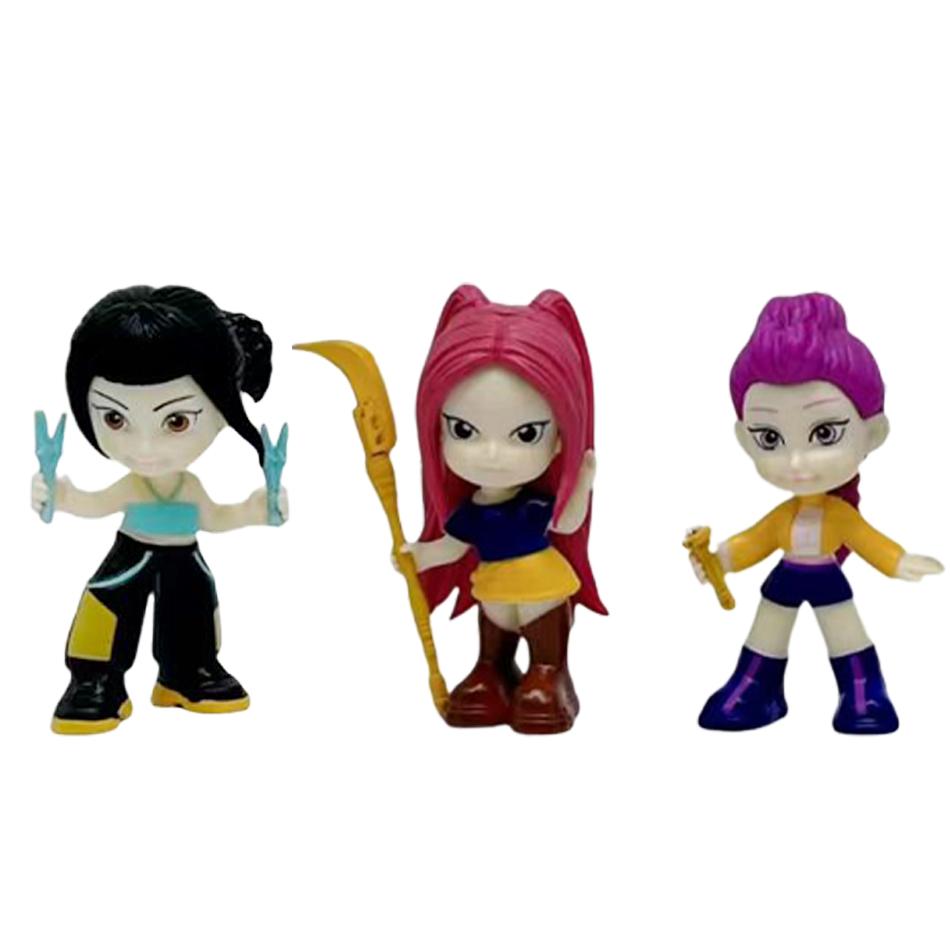 Anime Kpop Dämonenjäger Puppe Spielzeug Rumi Mira Zoi Charakter Blind Bag Ornament Spielzeug Kinderspielzeug Weihnachtsgeschenk