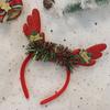 Dress Up Elk Hair Band Christmas Decoration Antlers Headband Female Hair Hoop Christmas Headband