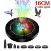 Floating Solar Fountain Pump (12LED, 1200mAh) - 9 Nozzles & Color LED Lights, Perfect for Bird Baths, Garden Ponds, Water Tanks