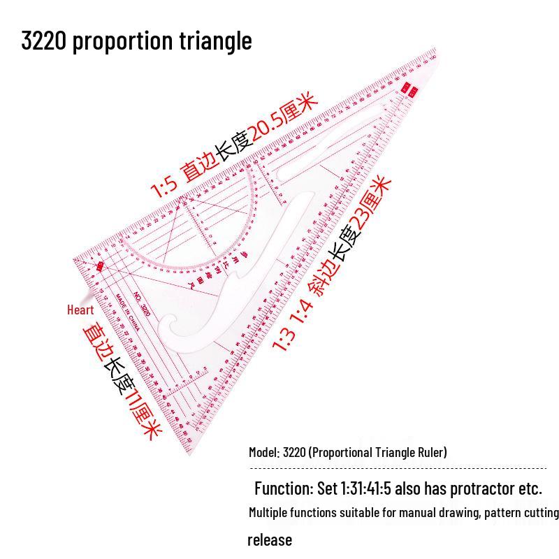 Multi-Function Sewing and Pattern Making Curve Ruler Set