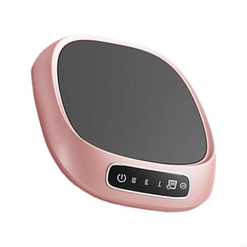 3 Temperature Setting Coffee Mug Warmer Timer Function Electric Heating Plate Desk Use