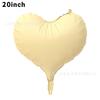 20 Inch Matte Crooked Heart Aluminum Film Balloon Candy Color Curved Love Helium Balloon Party Decoration