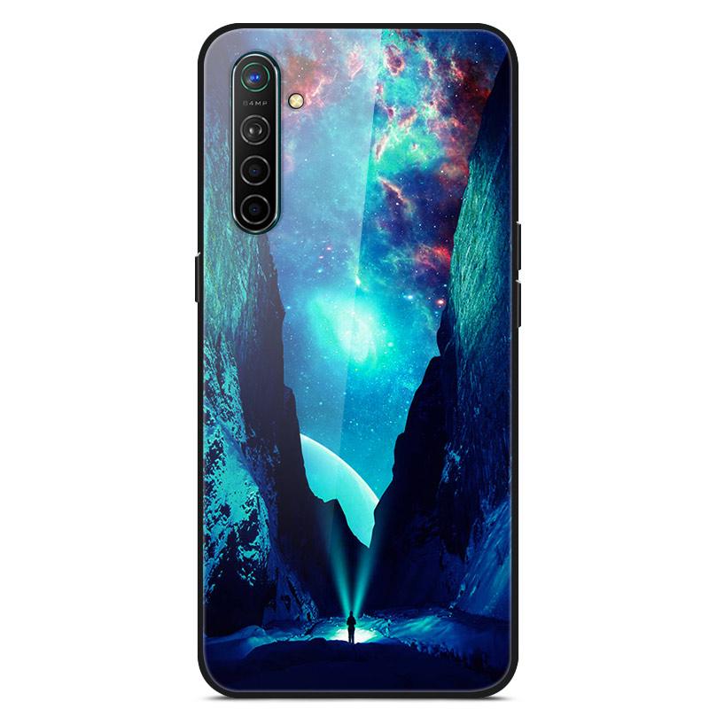 For OPPO Realme XT Tempered Glass Case Soft Bumper Hard Funda For OPPO Realme 6 Pro Realme X2 XT Phone Case Realme6 Back Cover