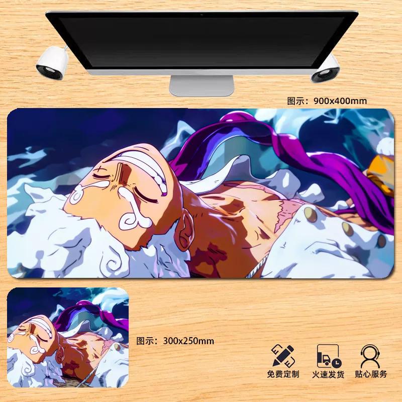 Japanese Anime ONE PIECE Leather Mouse Pad Oversized Boys Animation E-sports Game Keyboard Pad Monkey D. Luffy Computer Desk Pad Non-slip Mouse Pad