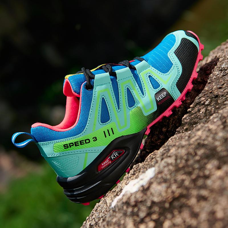Neue Damen-Outdoor-Wanderschuhe, leichte, verschleißfeste Wanderschuhe für Bergsteigen, wasserdichte große Leder-Sportschuhe für Damen