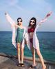 Women's 2025 Summer Mid-Length Korean Style UV Protection Lightweight Breathable Cardigan