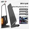 Motorcycle Sportsbike Rear Spoiler with Lights: Fits Kawasaki, Yamaha, Honda, Ducati - Includes Rearview Mirror