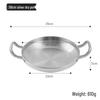 Korean Stainless Steel Double-Ear Hot Pot for Seafood and Rice