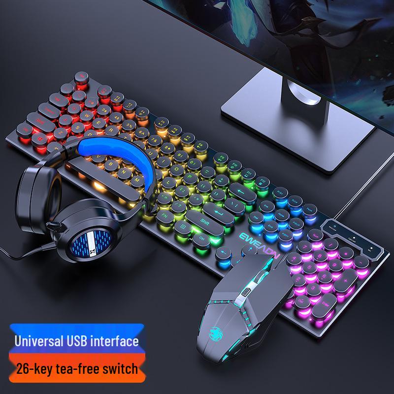 Pioneer GX330 Mechanical-Feel Gaming Keyboard & Mouse Set - Luminous for PC/Laptop