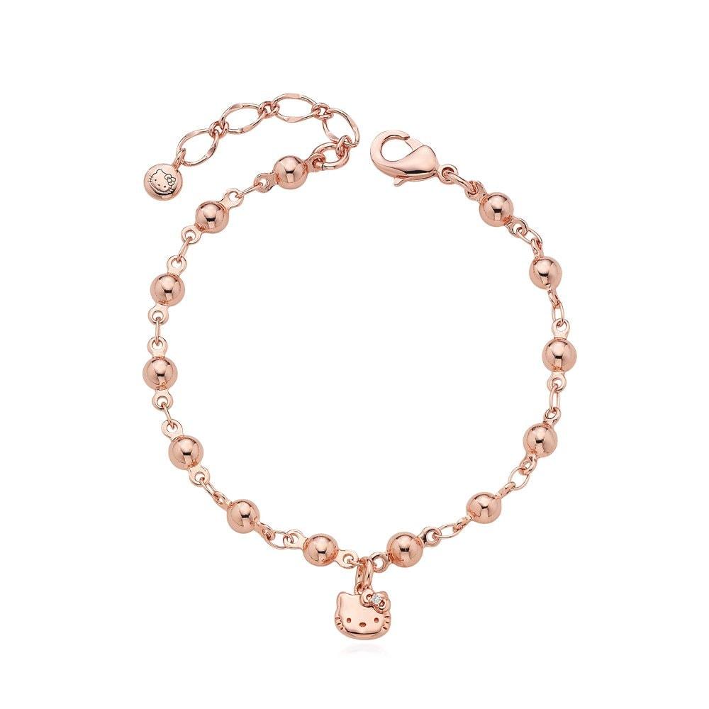 Sanrio Hello Kitty Jewelry Ball Link Bracelet (Pink) Hlbr232-P
