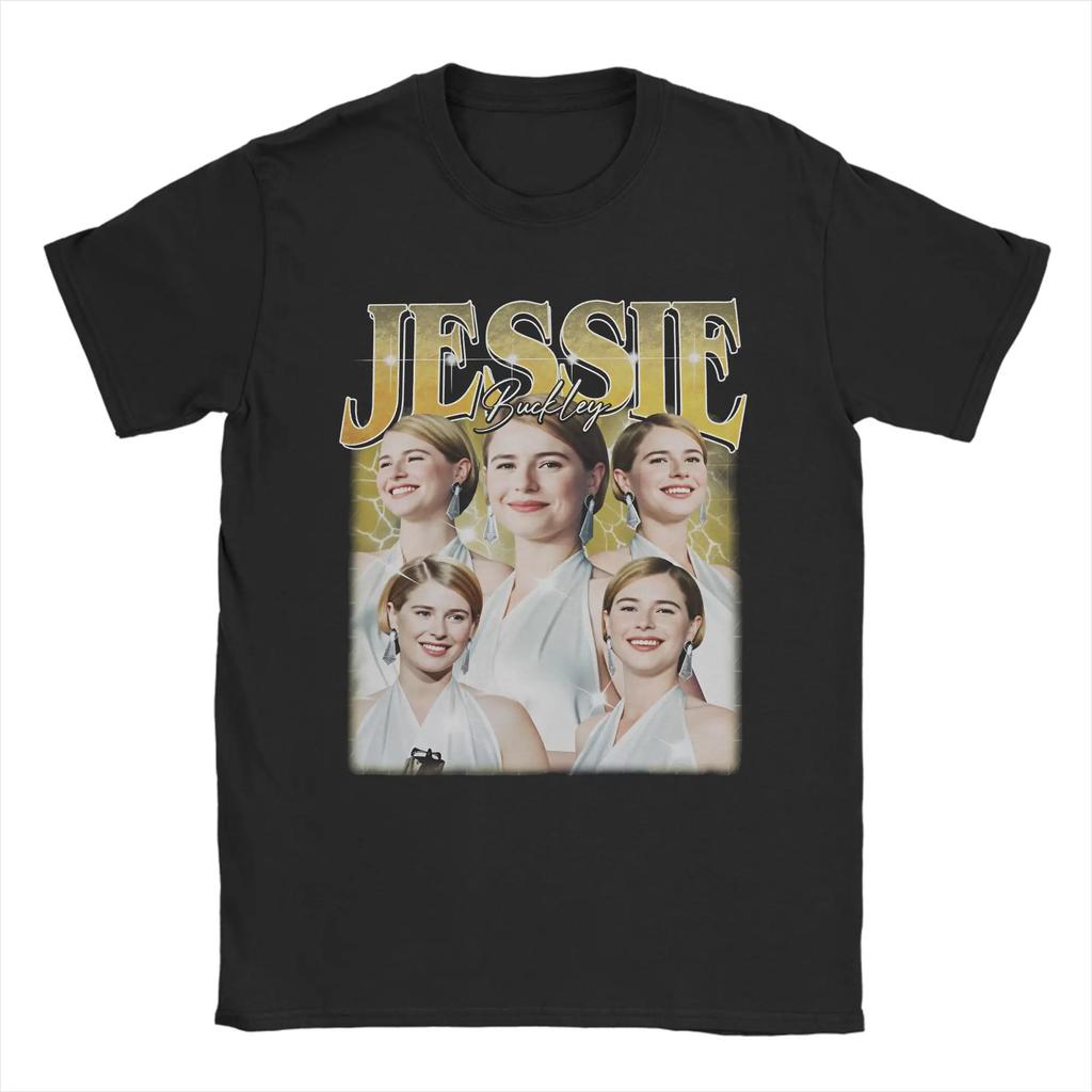 Hamnet T-Shirts Herren 100% Baumwolle Lustige T-Shirts Rundhals Jessie Buckley T-Shirts Kurzarm Tops Geschenkidee