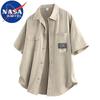 NASA MARVEL Men's Casual Short-Sleeve Workwear Shirt