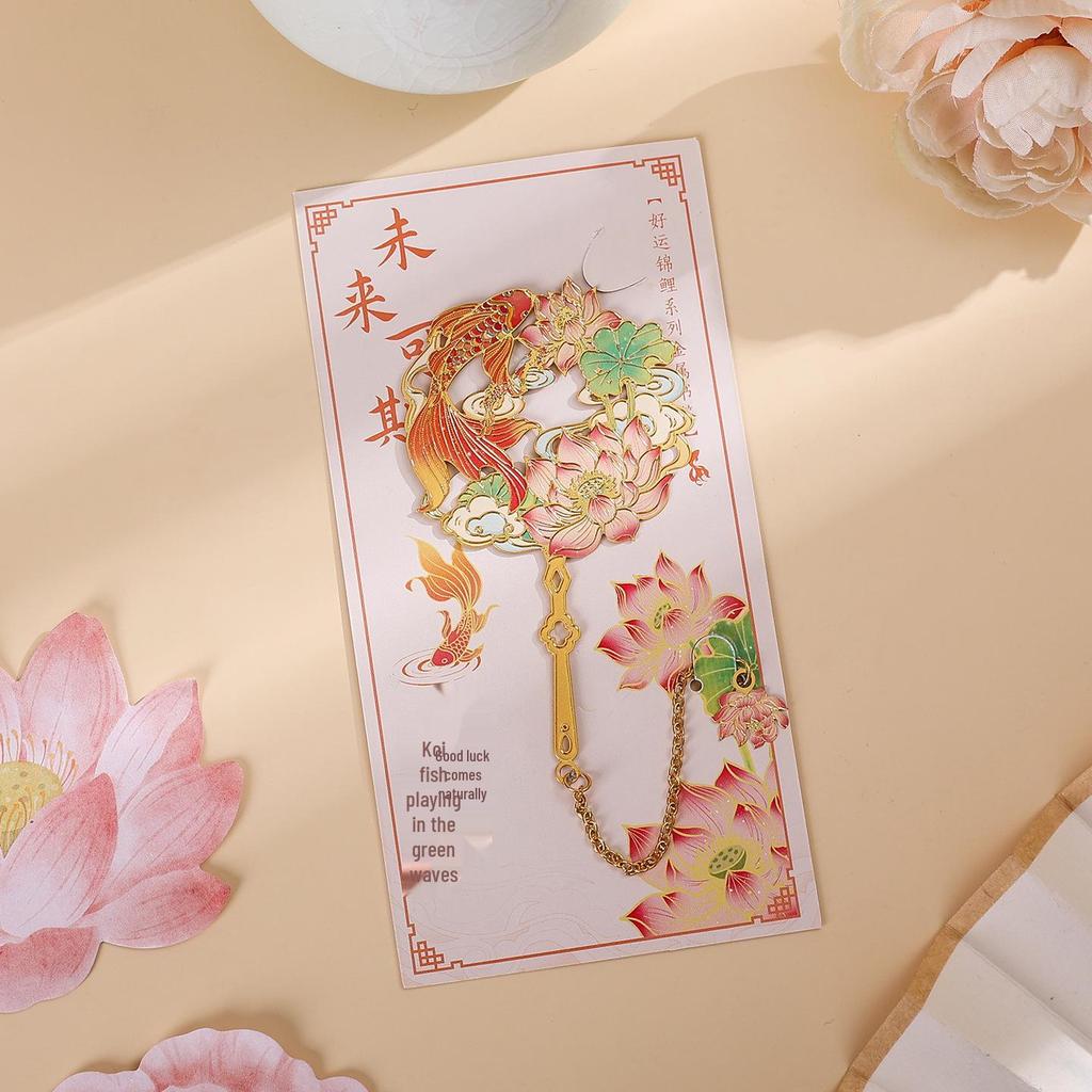 Traditional Chinese Metal Bookmark Gift Set: Graduation Souvenir & Cultural Keepsake