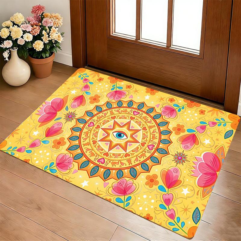 Floral Mandala Living Room Nonslip Area Rug Soft Carpet For Bedroom Game Playroom Sofa Office Home Decor Doormat Christmas Gift C929290