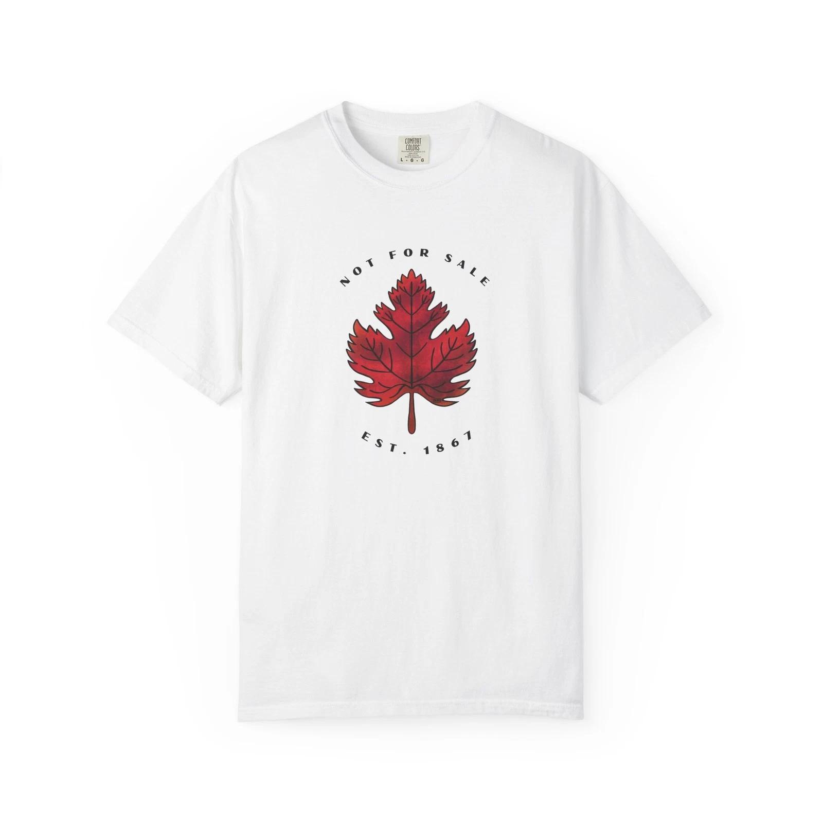 Canada Maple Leaf T-shirt (Canada not for sale)| Unisex, Crew-Neck, Cotton Tee S