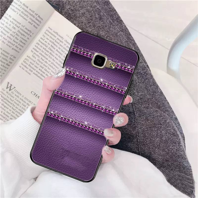 FHNBLJ Love Purple Glitter Newly Arrived Black Cell Phone Case for Samsung A10 20s 71 51 10 S 20 30 40 50 70 A30s Cover