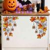 Removable Vinyl Window Decals 2Pcs Stained Glass Style Film, Hanging Vine Stickers, Christmas Weather Resistant Halloween Static Clings for