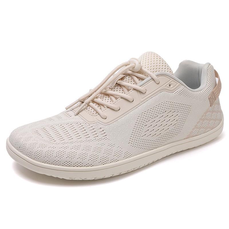Unisex Wide Toe Box Barefoot-Style Running Shoes Breathable Flyknit Mesh Sneakers Walking Gym