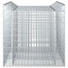 Gabion Raised Bed Set 2 Pcs Silver