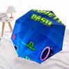 Geometry Dash Fashionable Automatic Opening/Closing Folding Umbrella. Portable and Foldable, Ideal for Gift, Travel, and Daily Use.