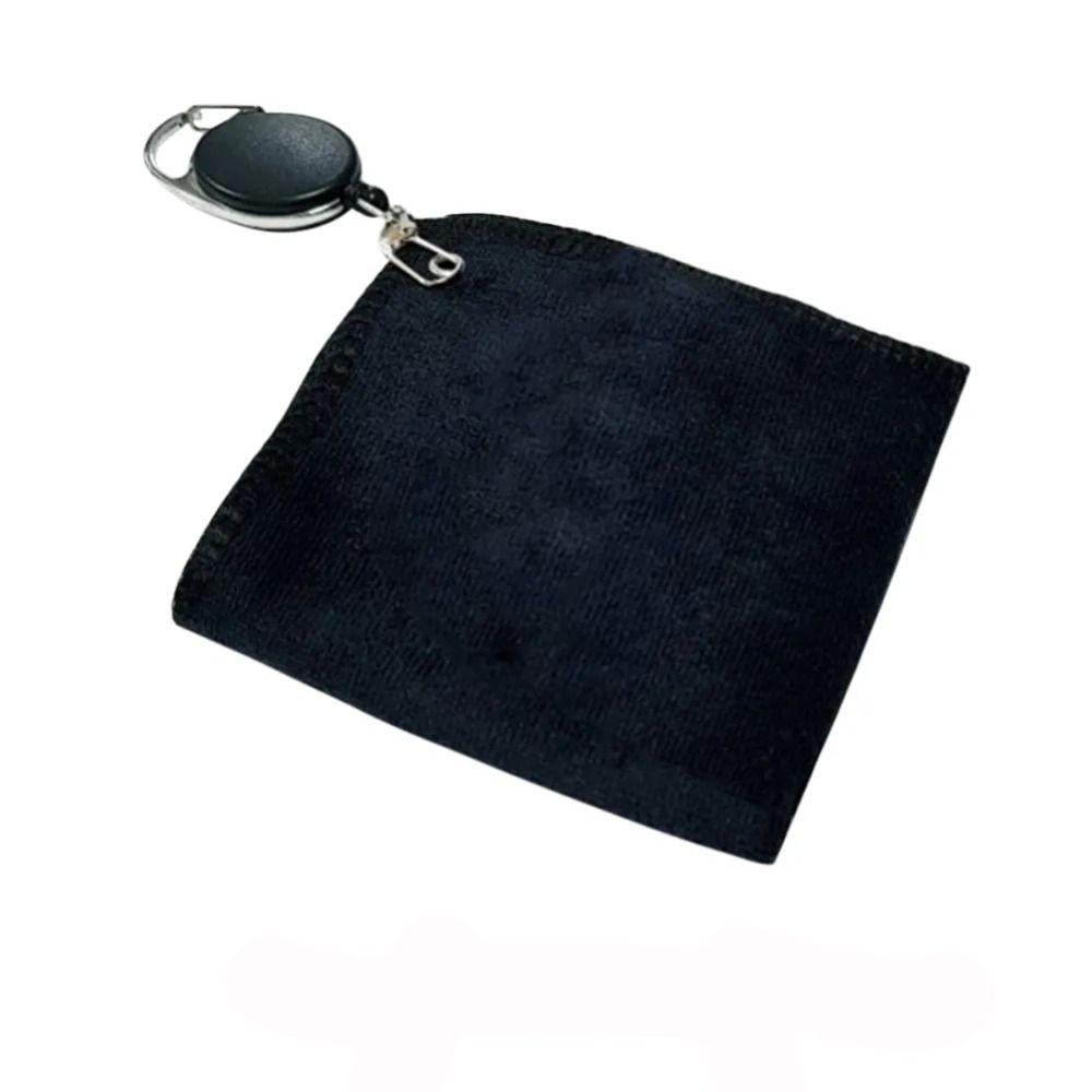 Cotton Golf Ball Cleaning Towel with Retractable Cleaner Square Towel Golf Towel Golfer