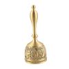 Brass Hand Bell Gold Teacher Bell Service Bell for Party Dinner Celebrations
