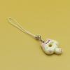 Adorable Kitten Donut Cat Phone Charm Strap Keycord Cute Lanyard Cellphone Case Pendant for Airpods Case Keychain Cord
