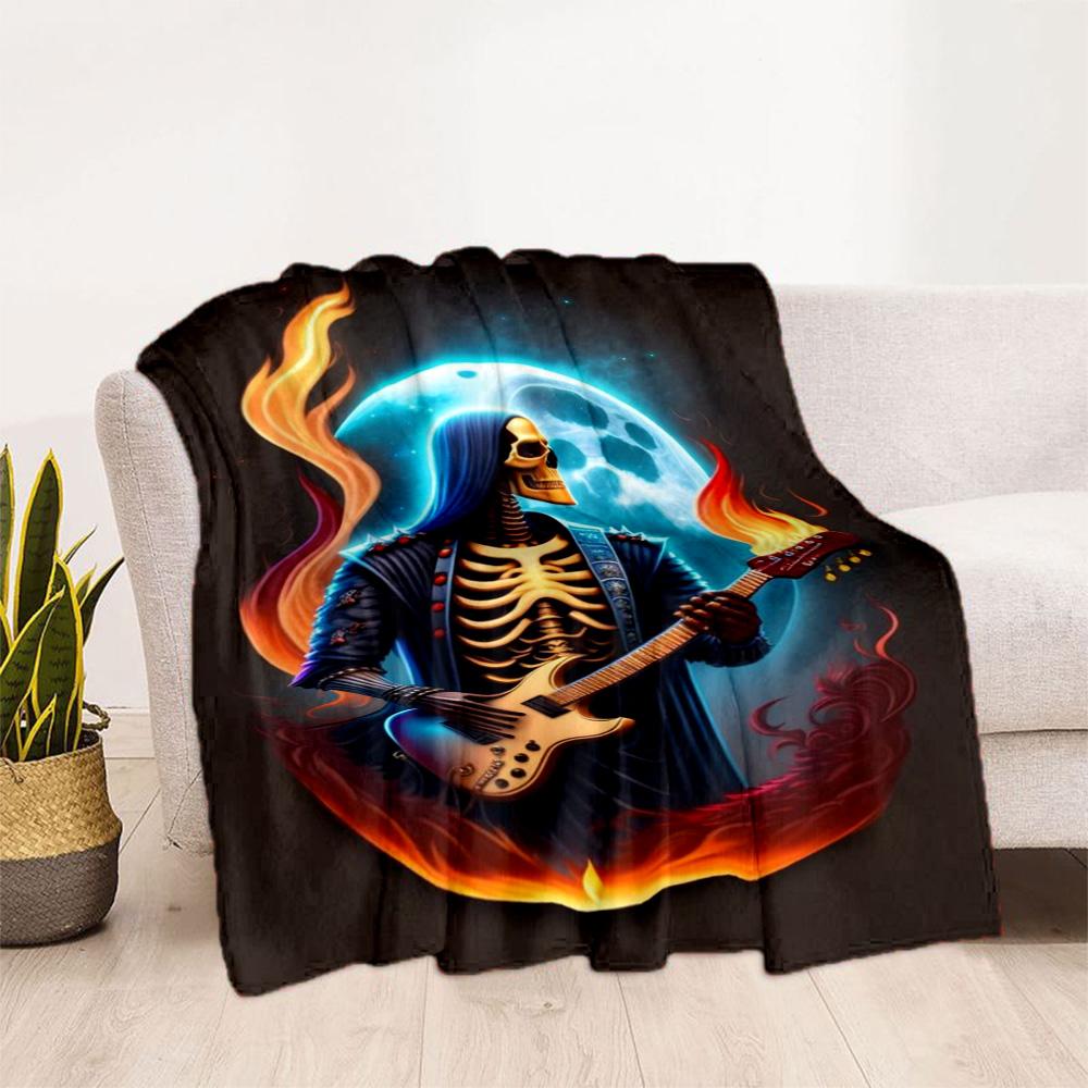 Guitar Blanket Soft Warm Cozy Perfect for Sofa Office Office Chair for All Occasions Modern Unique Gift for Family and Friends Camping