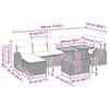 Garden Sofa Set with Storage 8 pcs Black Poly Rattan