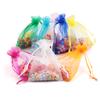 100pcs/lot 5*7cm Organza Bag Christmas Wedding Gift Bag Jewelry Packing Display Jewelry Bag&pouch Favor Bags 23 Colors Optional