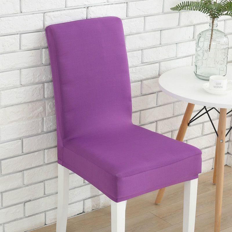 Solid Color Stretch Chair Cover Furniture Living Room Accessorie Decoration