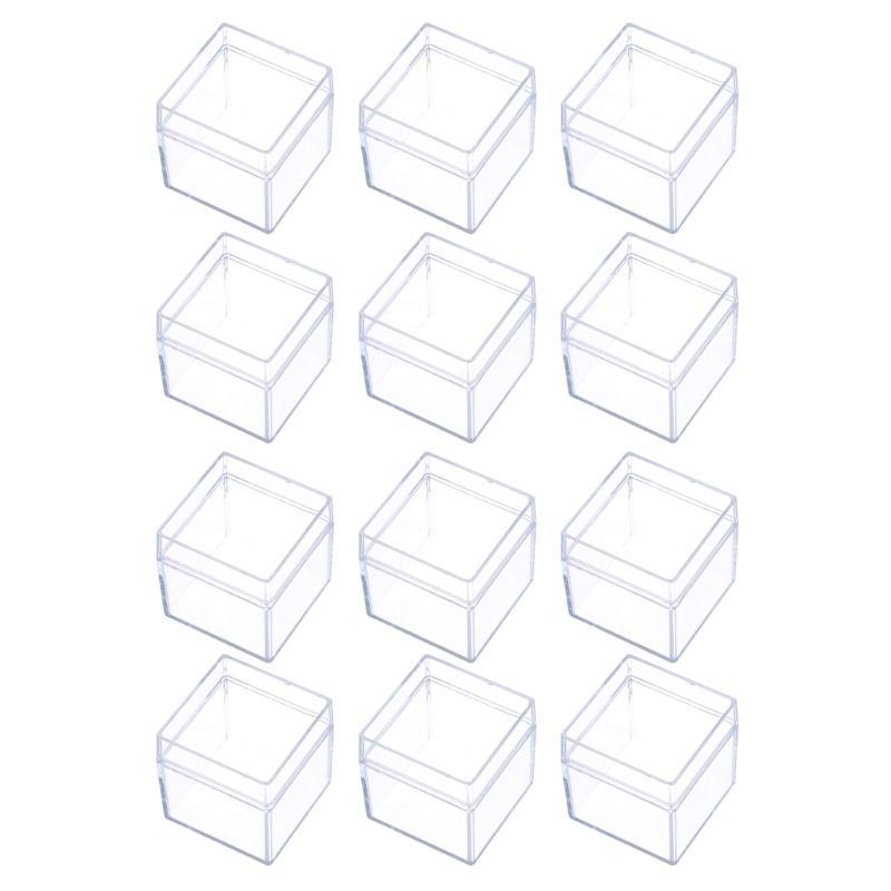 12pcs Clear Candy Box Jewelry Bracelet Office Dormitory Party Background